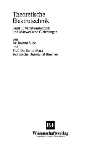 Tapa de Theoretische Elektrotechnik