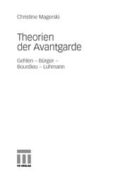 Tapa de Theorien der Avantgarde