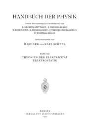 Tapa de Theorien der Elektrizität Elektrostatik