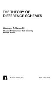 Tapa de The theory of difference schemes