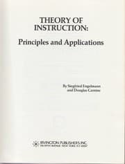 Tapa de Theory of instruction