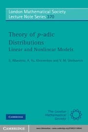 Tapa de Theory of p-adic distributions