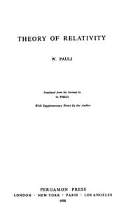 Tapa de Theory of relativity