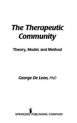 Tapa de The therapeutic community