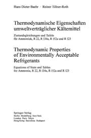 Tapa de Thermodynamische Eigenschaften umweltverträglicher Kältemittel/Thermodynamic Properties of Environmentally Acceptable Refrigerants