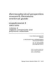 Tapa de Thermophysical Properties Research Literature Retrieval Guide