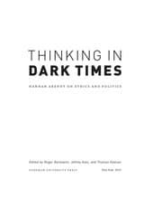 Tapa de Thinking in dark times