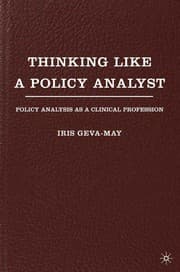 Tapa de Thinking like a policy analyst