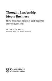 Tapa de Thought leadership meets business