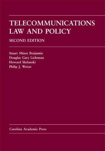 Tapa de Telecommunications law and policy