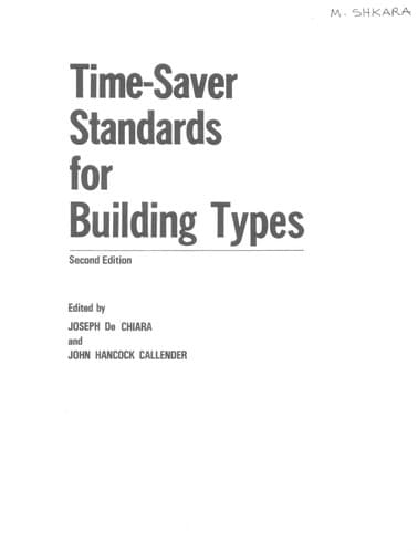 Tapa de Time-saver standards for building types