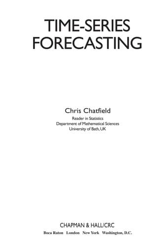 Tapa de Time Series Forecasting