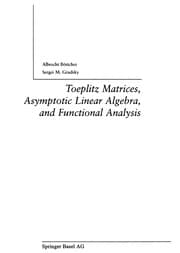 Tapa de Toeplitz Matrices, Asymptotic Linear Algebra, and Functional Analysis
