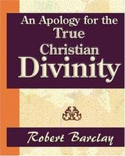 Tapa de An Apology for the True Christian Divinity