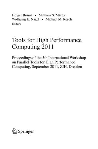 Tapa de Tools for High Performance Computing 2011