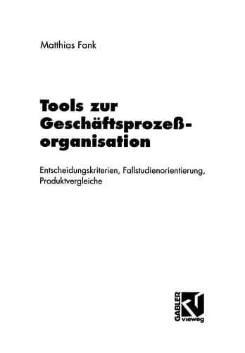 Tapa de Tools zur Geschäftsprozeßorganisation