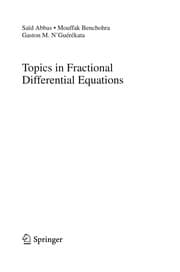 Tapa de Topics in Fractional Differential Equations