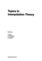 Tapa de Topics in interpolation theory