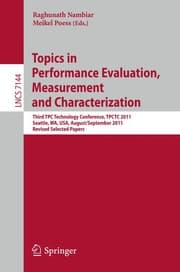 Tapa de Topics in Performance Evaluation, Measurement and Characterization