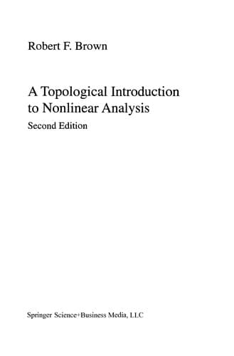 Tapa de A Topological Introduction to Nonlinear Analysis
