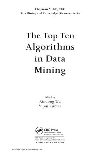 Tapa de The top ten algorithms in data mining
