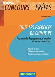 Tapa de Tous les exercices de chimie PC