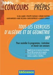 Tapa de Tous les exercices d'algèbre et de géométrie MP