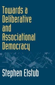 Tapa de Towards a deliberative and associational democracy