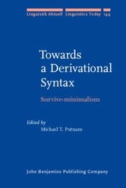 Tapa de Towards a derivational syntax