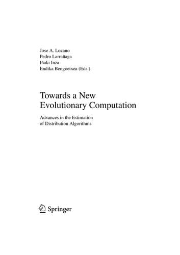 Tapa de Towards a new evolutionary computation