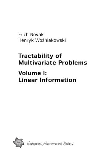 Tapa de Tractability of multivariate problems