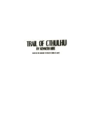 Tapa de Trail of Cthulhu