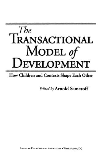 Tapa de The transactional model of development