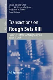 Tapa de Transactions on Rough Sets XIII