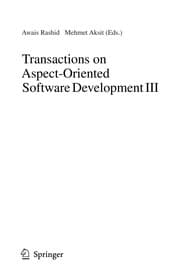 Tapa de Transactions on aspect-oriented software development