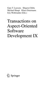 Tapa de Transactions on Aspect-Oriented Software Development IX