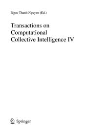 Tapa de Transactions on Computational Collective Intelligence IV