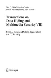 Tapa de Transactions on Data Hiding and Multimedia Security VIII