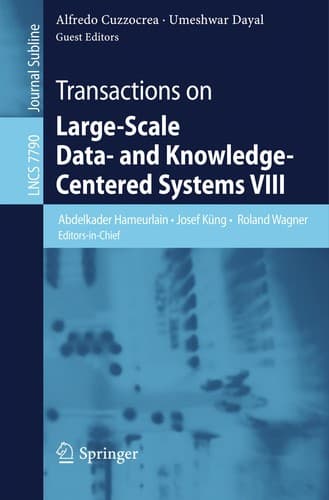 Tapa de Transactions on Large-Scale Data- and Knowledge-Centered Systems VIII