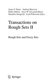 Tapa de Transactions on rough sets