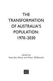 Tapa de The transformation of Australia's population