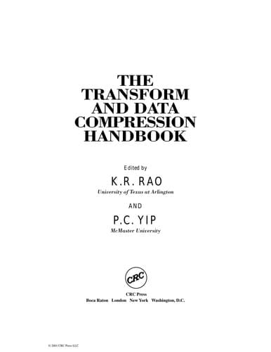 Tapa de The Transform and Data Compression Handbook