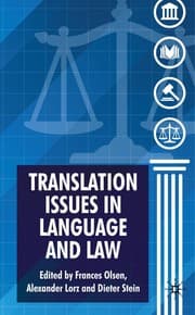 Tapa de Translation issues in language and law