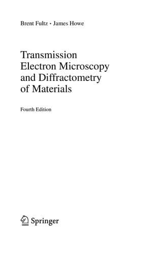 Tapa de Transmission Electron Microscopy and Diffractometry of Materials
