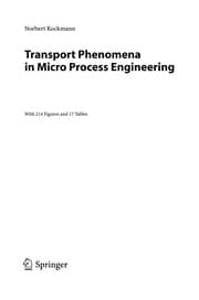 Tapa de Transport phenomena in micro process engineering