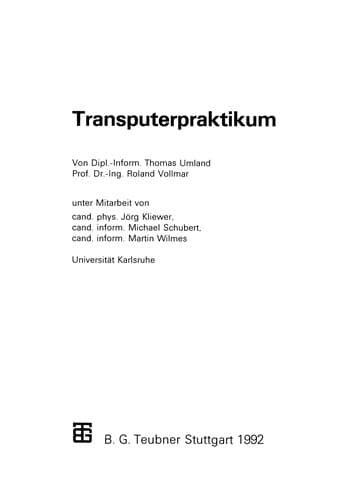 Tapa de Transputerpraktikum