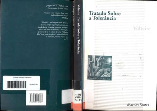 Tapa de Tratado sobre la tolerancia