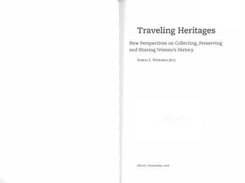 Tapa de Traveling heritages