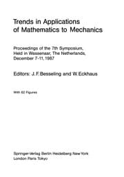 Tapa de Trends in Applications of Mathematics to Mechanics
