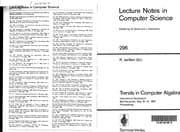 Tapa de Trends in computer algebra
